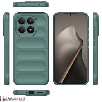 Magic Shield guminis dėklas - žalias (Xiaomi 15T)